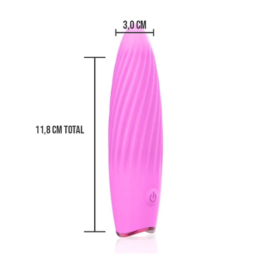 Vibrador Bullet CÁPSULA AVELUDADA