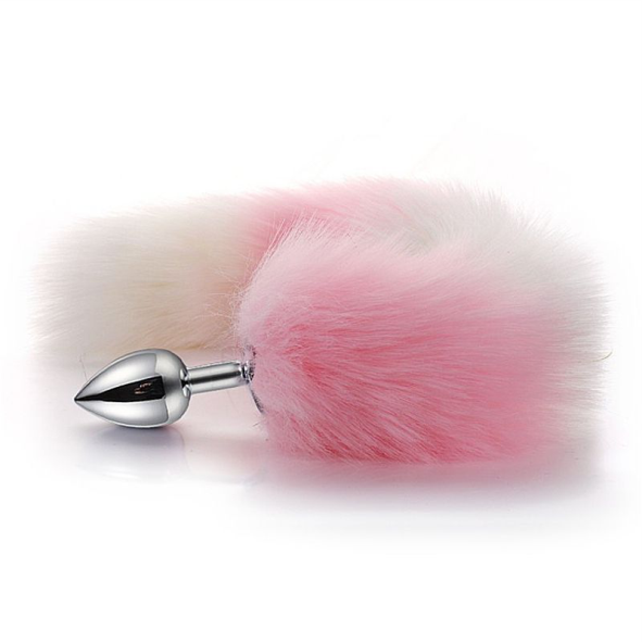 Kit Rabo de Raposa com Tiara de Orelhas