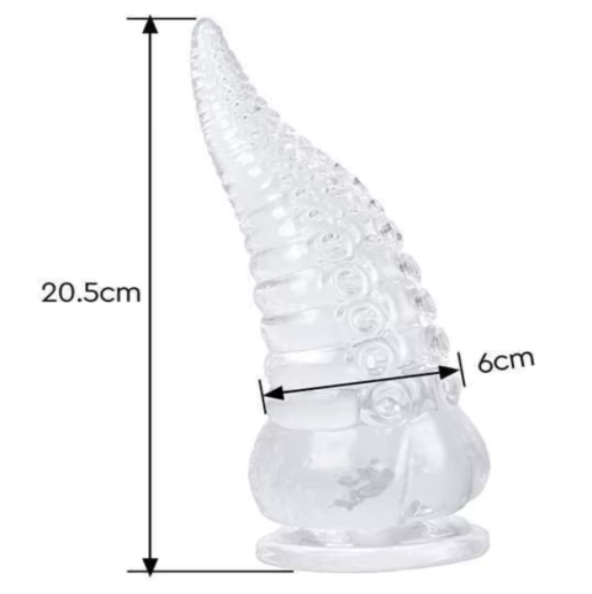 Plug 20,5x6cm COM VENTOSA - MONSTER DILDO