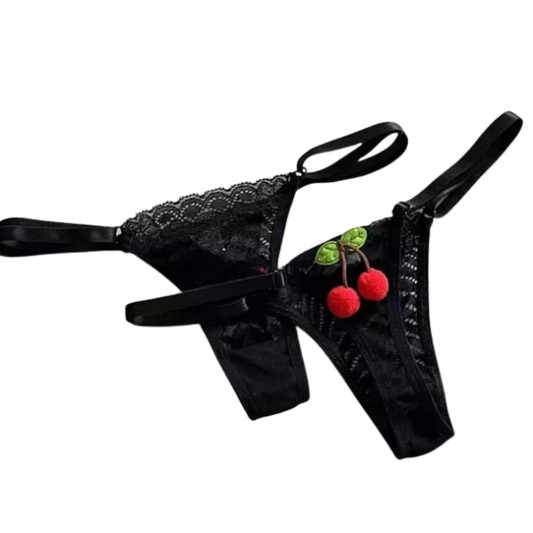 Calcinha Fio Dental String Cerejinha Mil Toques