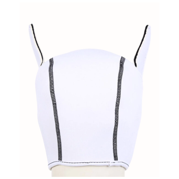 Máscara Cachorro com Focinho Removível - Branco