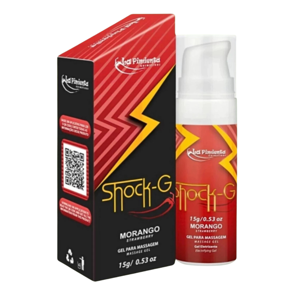 Vibrador Líquido 15g - SHOCK-G - MORANGO