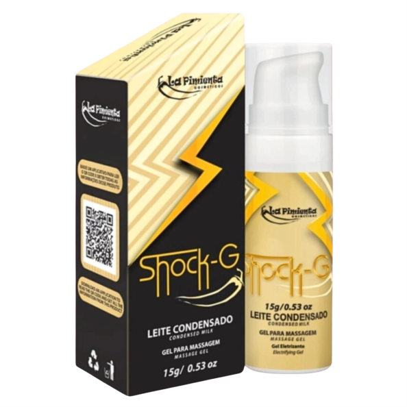 Vibrador Líquido 15g - SHOCK-G - LEITE CONDENSADO
