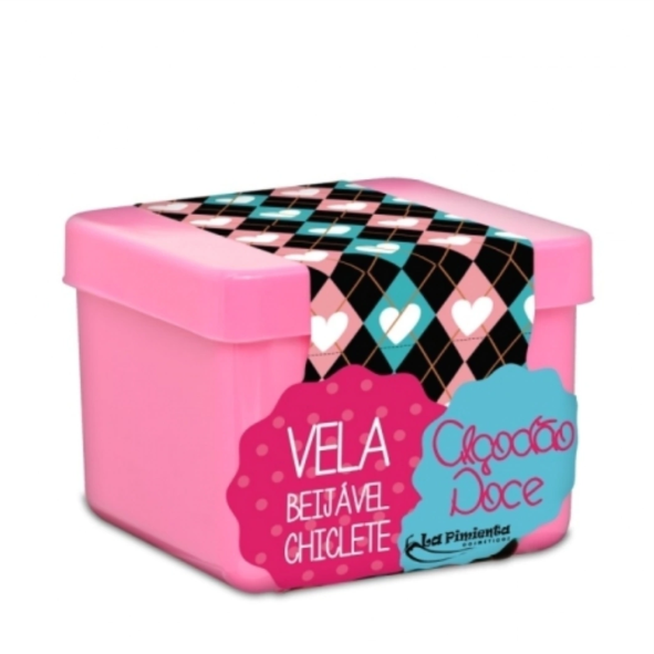 Vela Beijável  para Massagem 50g - CHICLETE
