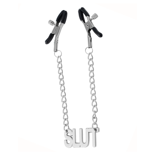 Prendedores para Mamilos com Regulagem e Pingente - SLUT