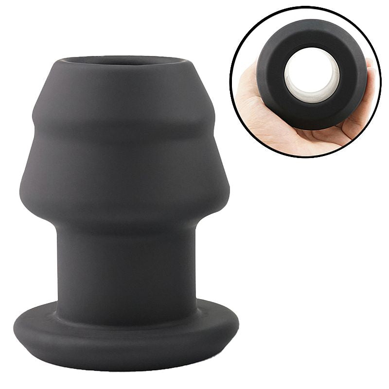 Plug Anal Vazado em Silicone - 7.3 x 3.5 cm