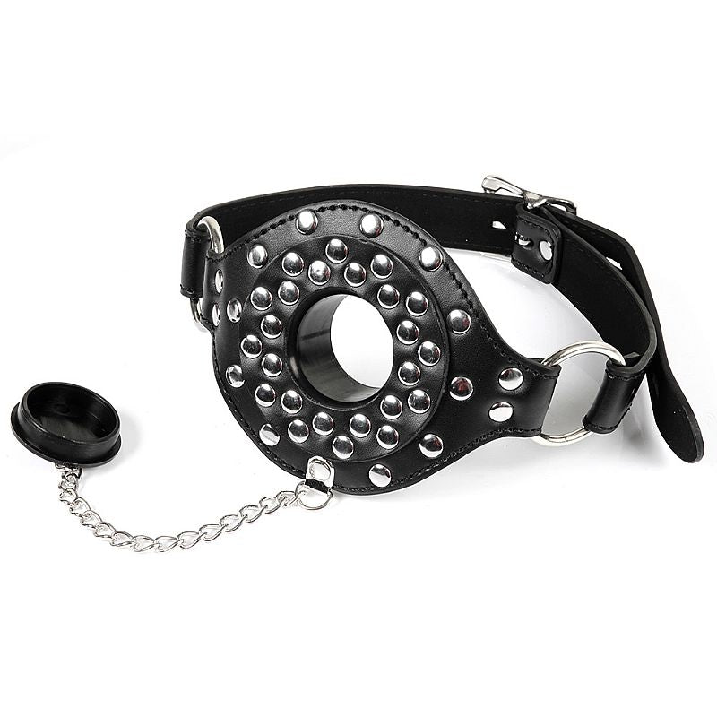 Mordaça de Metal com Couro Sintético