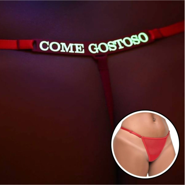 Calcinha Y5078 - COME GOSTOSO - BRILHA NO ESCURO
