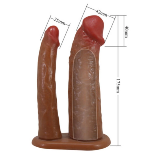 Capa Peniana 17,5x4,2cm COM PÊNIS COMPANHEIRO - YAIRON | BI-026286