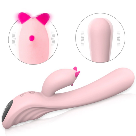 Vibrador Plume - Com Estimulador Clitoriano S-HANDE