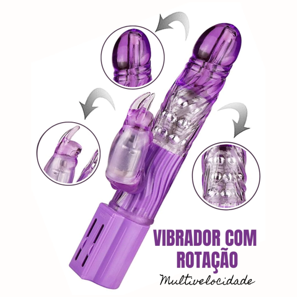 Vibrador Rotativo Multivelocidade - JACK RABBIT