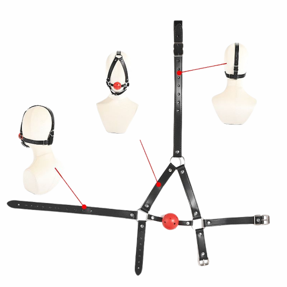 Mordaça com Bola / Suporte de Cabeça