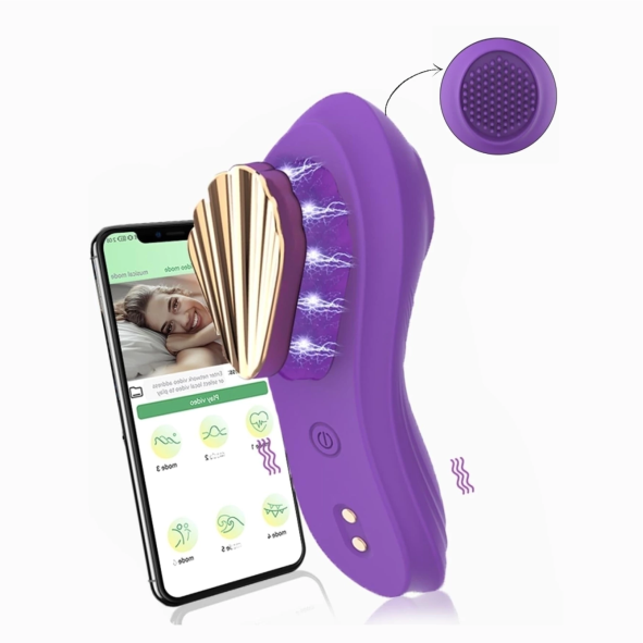 Vibrador Mari de Calcinha POR APLICATIVO - MLPP3079