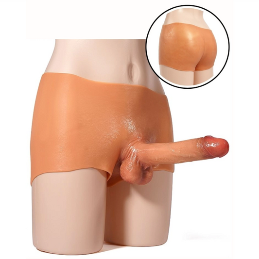 Cinta com Pênis Em Silicone 18x3,8cm