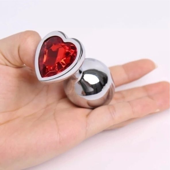 Plug Metal P - FORMATO CORAÇÃO