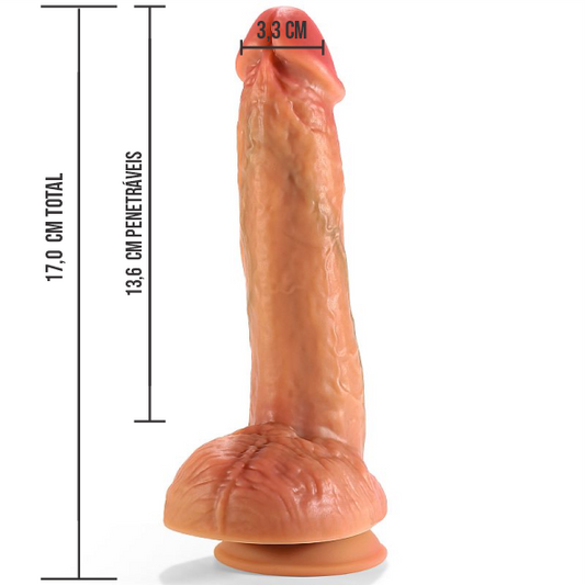 Pênis 17,8 X 3,3 Realístico - SI