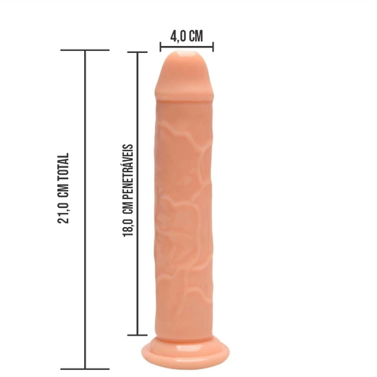 Pênis 21x4cm COM VENTOSA | YSSN097