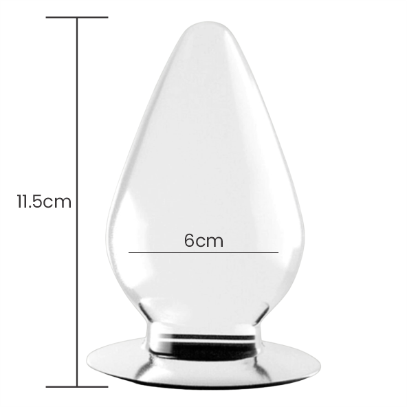 Plug 11,5x6cm TRANSPARENTE - FLAWLESS CLEAR 4.5