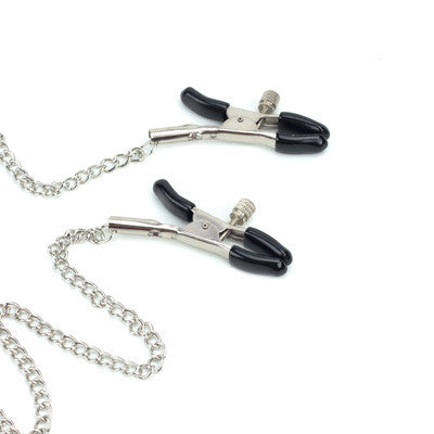 Grampos de Mamilo - Metal com Prendedor Ajustáveis e Corrente