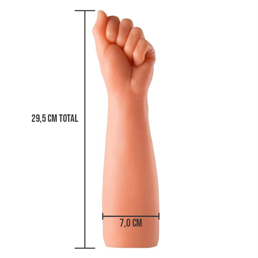 Plug 29,5x7cm FISTING - FORMATO MÃO COM PUNHO FECHADO