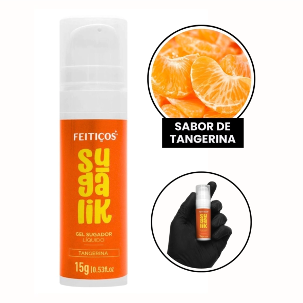 Sugador Pulsador Líquido 15g - SUGALIK TANGERINA