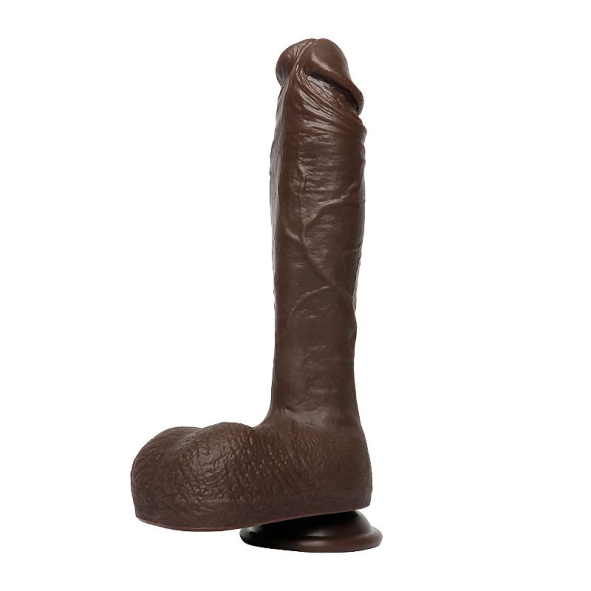 Pênis  25,0 x 4,8 cm Realístico - Marrom - SI - 9527