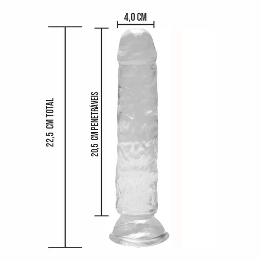 Pênis 22,5x4cm COM VENTOSA | YSSN098 - Cores