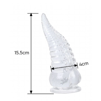 Plug 15,5x4 cm COM VENTOSA - MONSTER DILDO