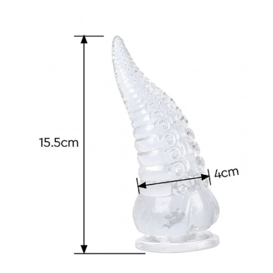 Plug 15,5x4 cm COM VENTOSA - MONSTER DILDO