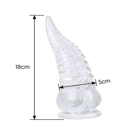 Plug 18x5cm COM VENTOSA - MONSTER DILDO