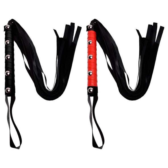 Chicote Couro Com Rebites Metálicos Youvibe