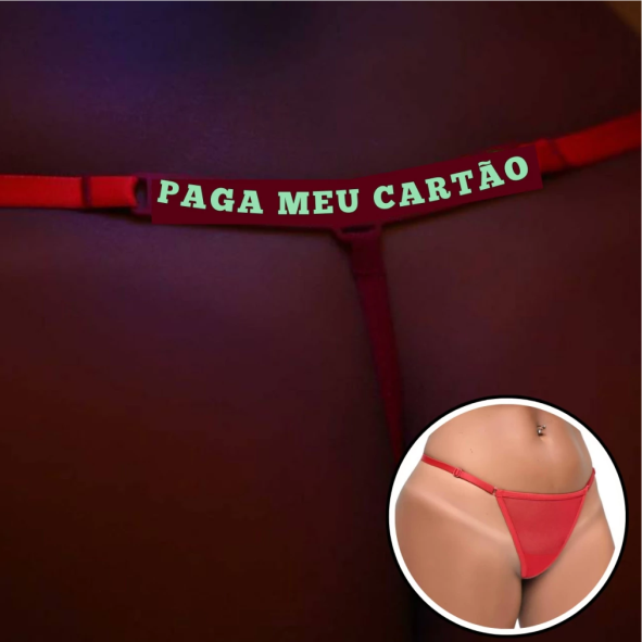 Calcinha Y5078 - PAGA MEU CARTÃO - BRILHA NO ESCURO