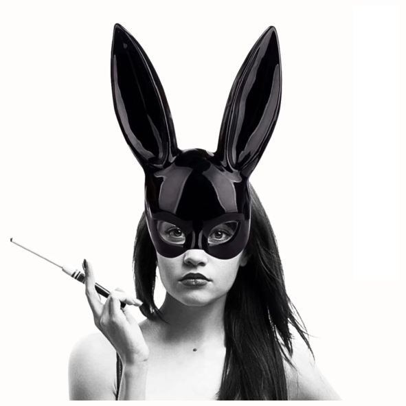 Máscara de Coelha - Plástico Rígido