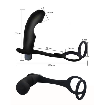 Anel Peniano com Estimulador De Próstata Vibrador