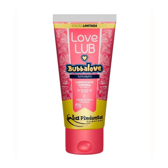 Lubrificante Beijável 60g - TUTTI FRUTTI BUBBALOVE