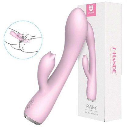 Vibrador Fanny com Estimulador Clitoriano S-HANDE