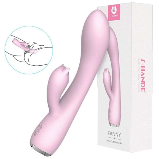 Vibrador Fanny com Estimulador Clitoriano S-HANDE