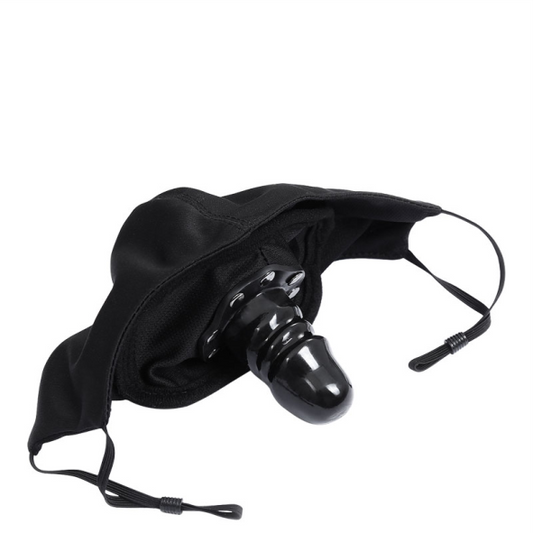 Máscara Facial com Mini Plug de Pênis Removível