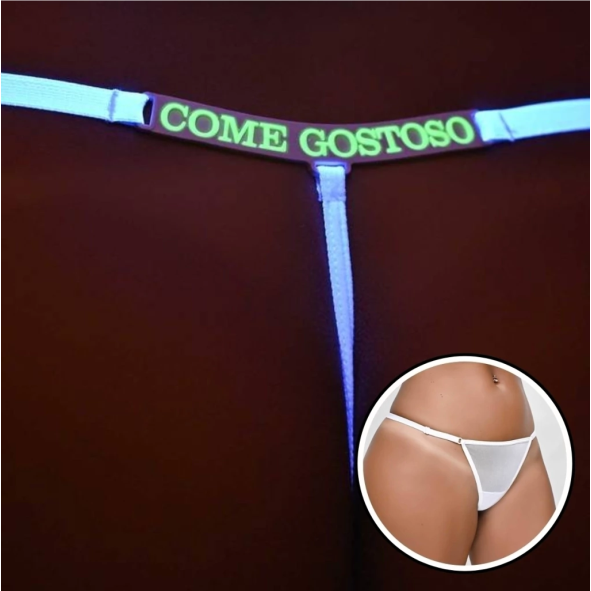 Calcinha Y5078 - COME GOSTOSO - BRILHA NO ESCURO
