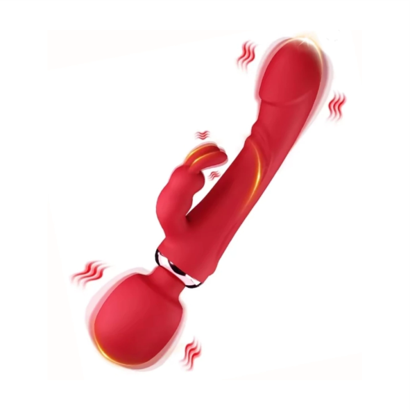 Vibrador Cindy PONTA DUPLA Com Varinha Mágica | MLVE4313