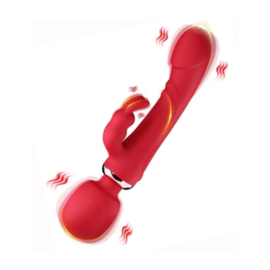 Vibrador Cindy PONTA DUPLA Com Varinha Mágica | MLVE4313