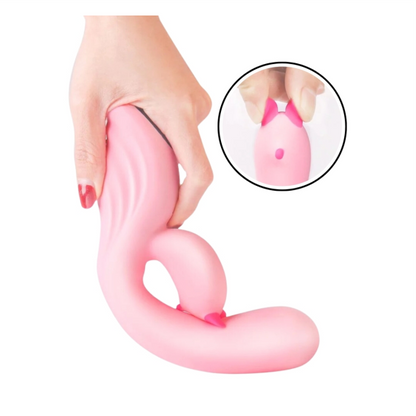 Vibrador Plume - Com Estimulador Clitoriano S-HANDE