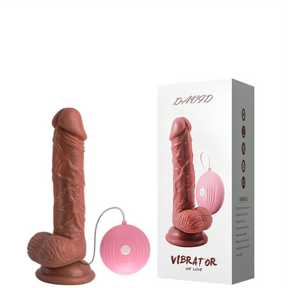 Pênis 17,8x3,8cm COM VIBRADOR - DAVID | DI-136