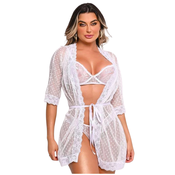Conjunto de Robe, Sutiã e Calcinha - Y7146B