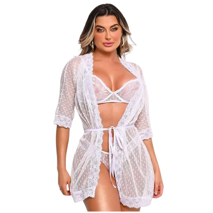 Conjunto de Robe, Sutiã e Calcinha - Y7146B