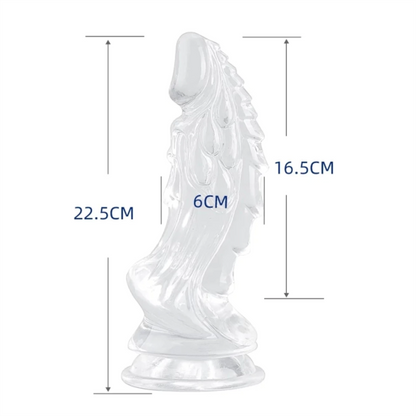 Plug 22x6,7cm COM VENTOSA - MASTER DILDO