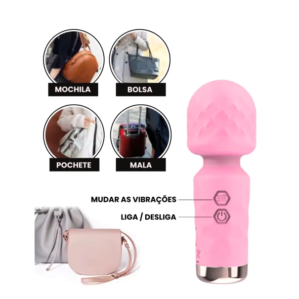 Vibrador Rebeca - MINI VARINHA MÁGICA - MLVM2149