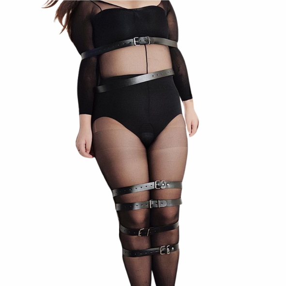 Harness - 7 Cintas de Contenção em Couro - SI - 9323