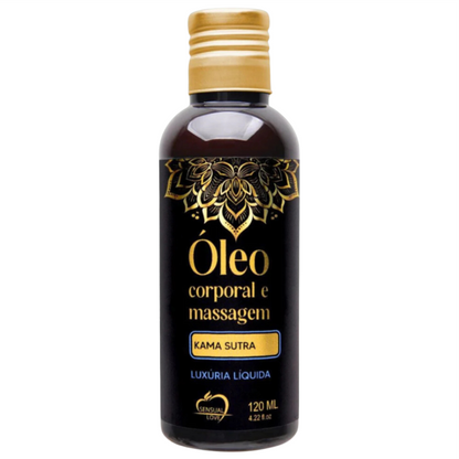 KAMA SUTRA 120ml - Óleo de Massagem | LUXÚRIA LÍQUIDA