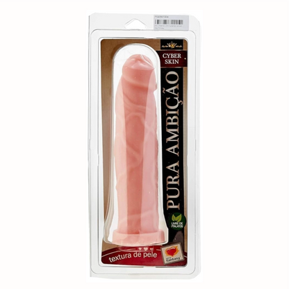 Pênis 24x6cm GROSSO EM CYBERSKIN - PURA AMBIÇÃO
